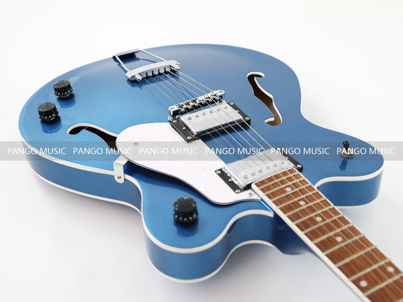 Semi Hollow Body Electric Guitar with Metallic Finish (PHY-151F, Fast Shipping, Tariff-free)