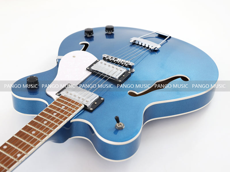 Semi Hollow Body Electric Guitar with Metallic Finish (PHY-151F, Fast Shipping, Tariff-free)