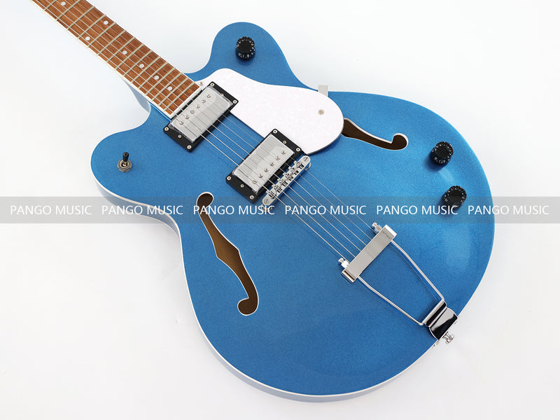 Semi Hollow Body Electric Guitar with Metallic Finish (PHY-151F, Fast Shipping, Tariff-free)