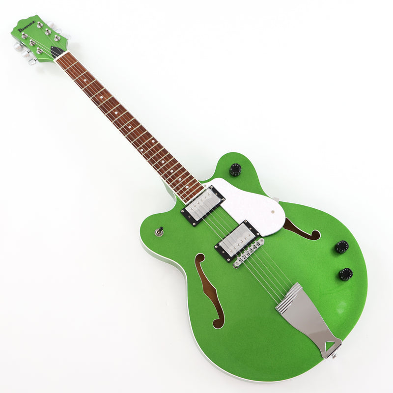 Semi Hollow Body Green Electric Guitar with Metallic Finish (PHY-153, Limited Edition, Flash Sale)