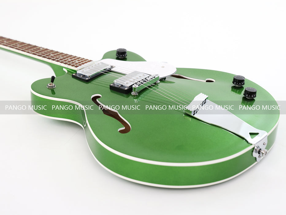 Semi Hollow Body Green Electric Guitar with Metallic Finish (PHY-153, Limited Edition, Flash Sale)