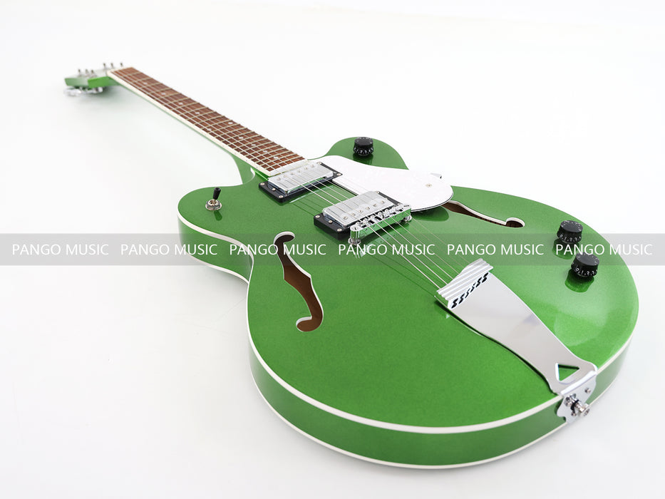 Semi Hollow Body Green Electric Guitar with Metallic Finish (PHY-153, Limited Edition, Flash Sale)