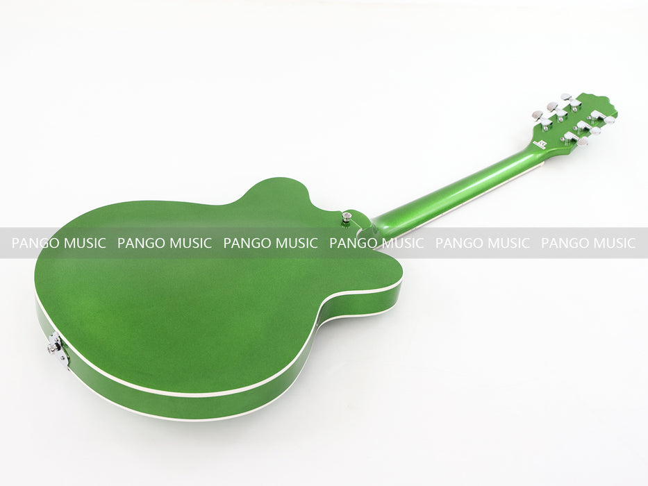 Semi Hollow Body Green Electric Guitar with Metallic Finish (PHY-153, Limited Edition, Flash Sale)