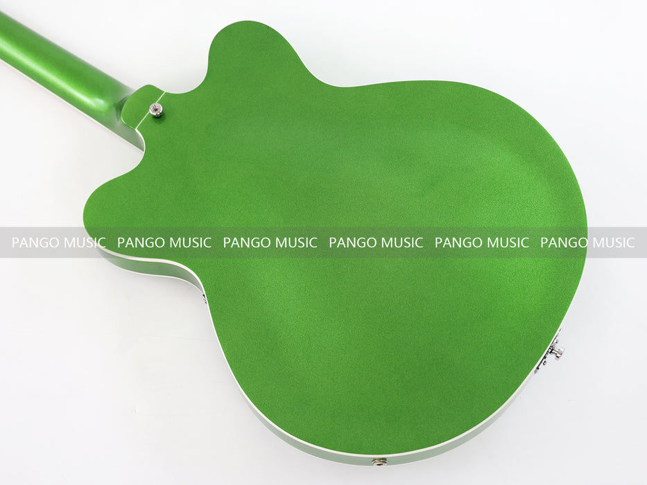 Semi Hollow Body Green Electric Guitar with Metallic Finish (PHY-153, Limited Edition, Flash Sale)