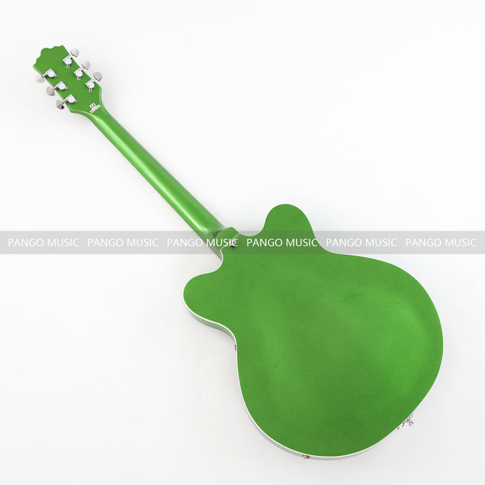 Semi Hollow Body Green Electric Guitar with Metallic Finish (PHY-153, Limited Edition, Flash Sale)