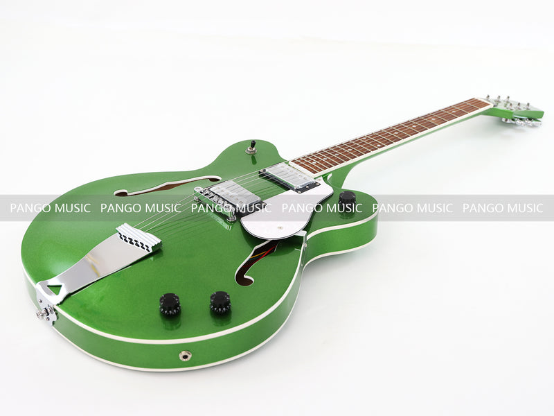 Semi Hollow Body Green Electric Guitar with Metallic Finish (PHY-153, Limited Edition, Flash Sale)