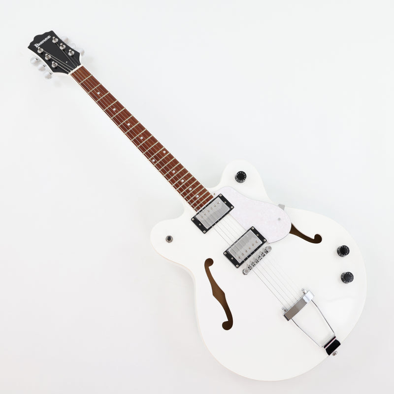 Semi Hollow Body White Electric Guitar (PHY-152, Limited Edition, Flash Sale)