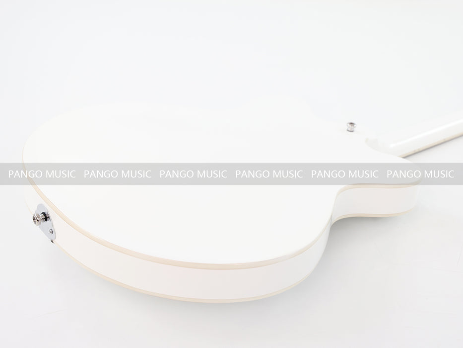 Semi Hollow Body White Electric Guitar (PHY-152, Limited Edition, Flash Sale)