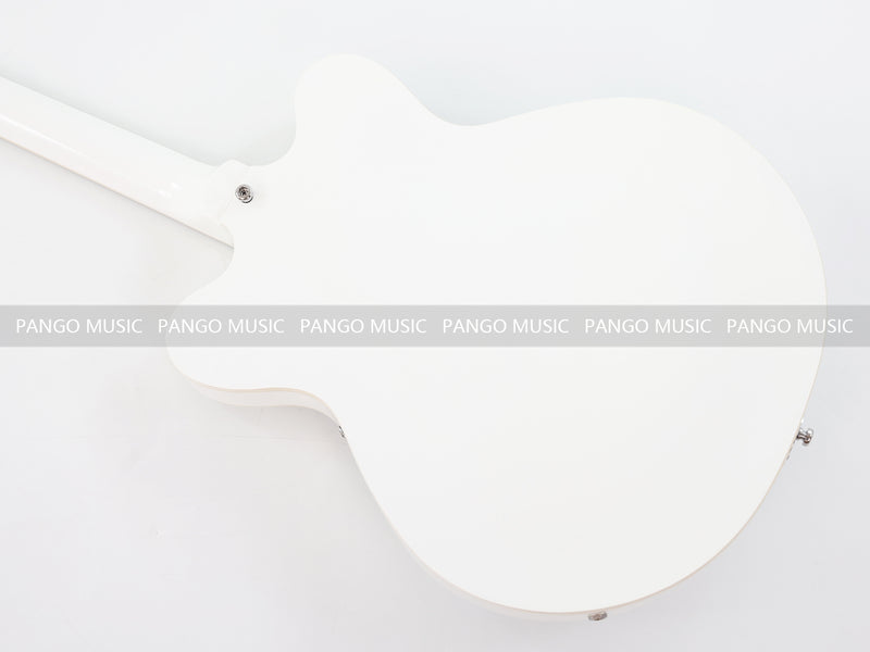 Semi Hollow Body White Electric Guitar (PHY-152, Limited Edition, Flash Sale)