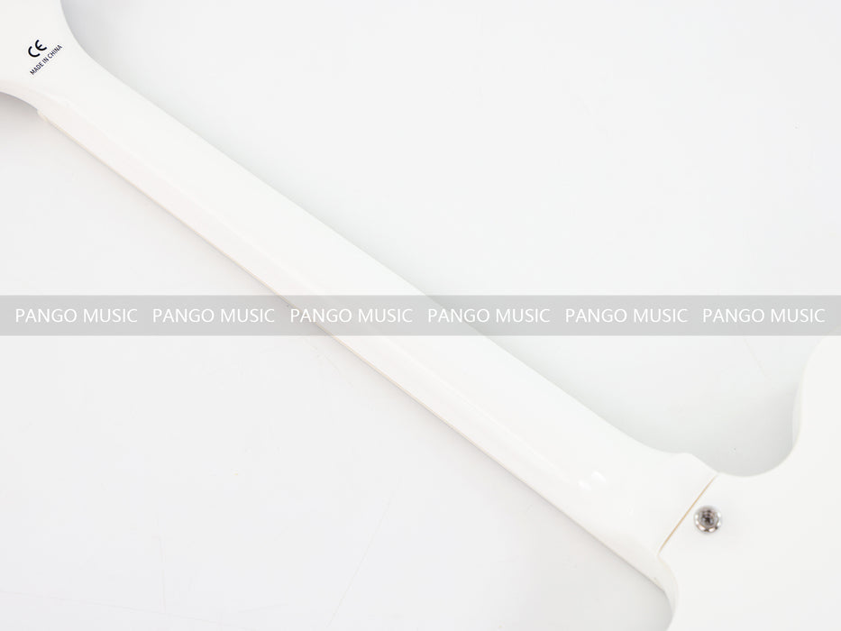 Semi Hollow Body White Electric Guitar (PHY-152, Limited Edition, Flash Sale)