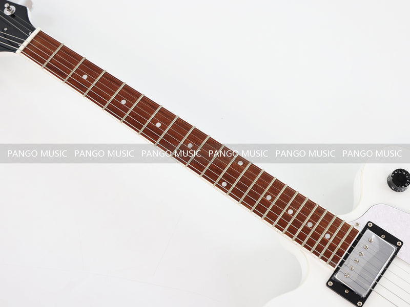 Semi Hollow Body White Electric Guitar (PHY-152, Limited Edition, Flash Sale)