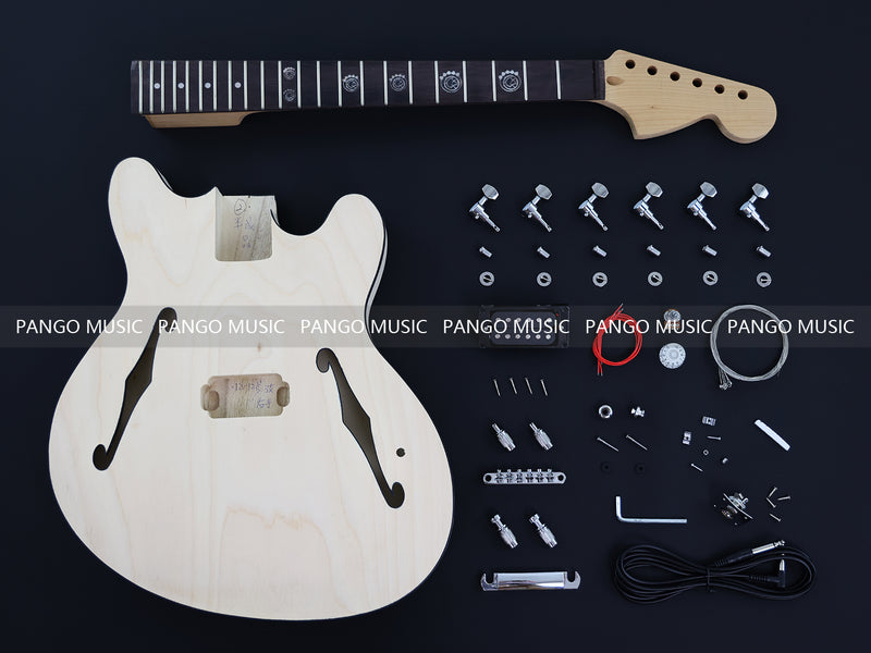 Semi Hollow DIY Electric Guitar Kit (15271-R, Limited Edition)