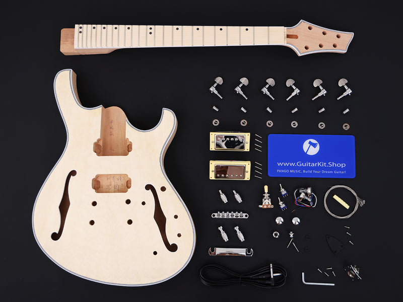 Semi-Hollow Body DIY Electric Guitar Kit (PJS-327X)