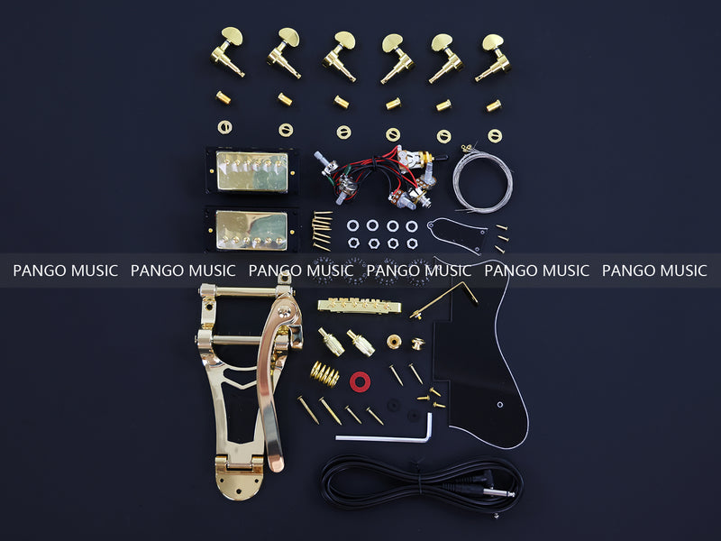 Semi Hollow ES-335 DIY Electric Guitar Kit (PES335-27F, Fast Shipping, Tariff-free)