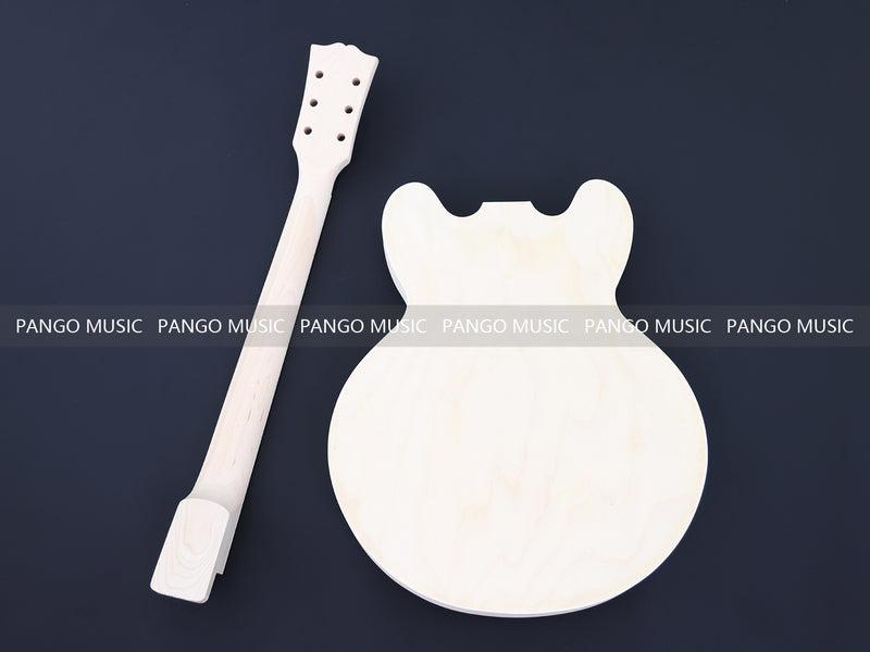 Semi-Hollow ES-335 Style DIY Electric Guitar Kit (PES335-54F, Fast Shipping, Tariff-free)