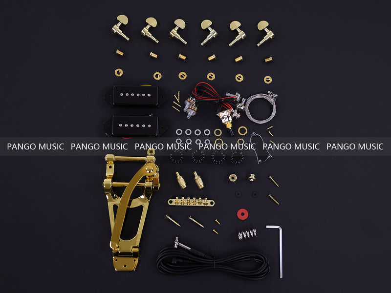 Semi Hollow ES-335 DIY Electric Guitar Kit with P90 Pickups (PES335-29F)