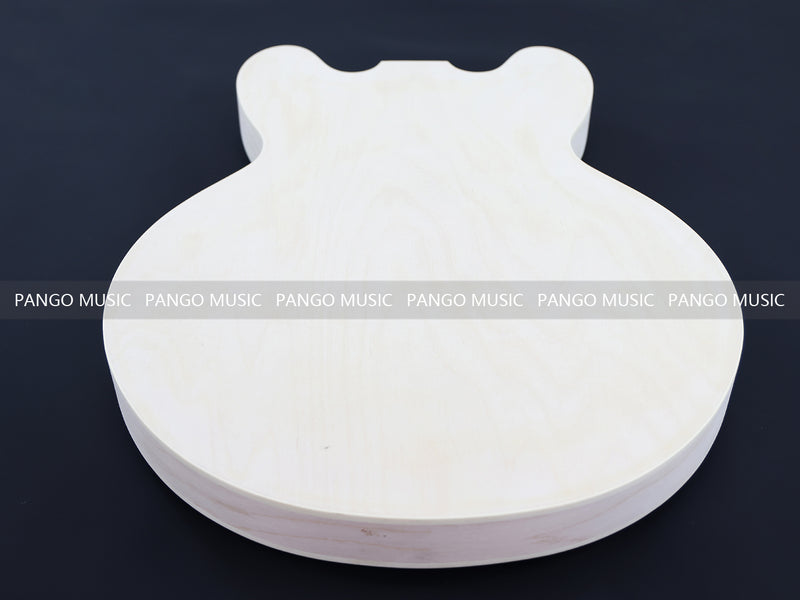 Semi Hollow ES-335 Style DIY Electric Guitar Kit with Blank Headstock (PHS-335F, Fast Shipping, Tariff-free)
