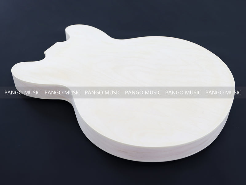 Semi Hollow ES-335 Style DIY Electric Guitar Kit with Blank Headstock (PHS-335F, Fast Shipping, Tariff-free)