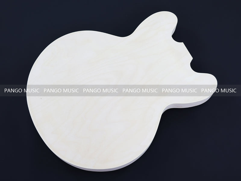 Semi Hollow ES-335 Style DIY Electric Guitar Kit with Blank Headstock (PHS-335F, Fast Shipping, Tariff-free)