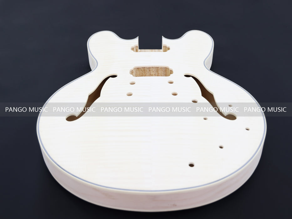 Semi Hollow ES-335 Style DIY Electric Guitar Kit with Blank Headstock (PHS-335X)