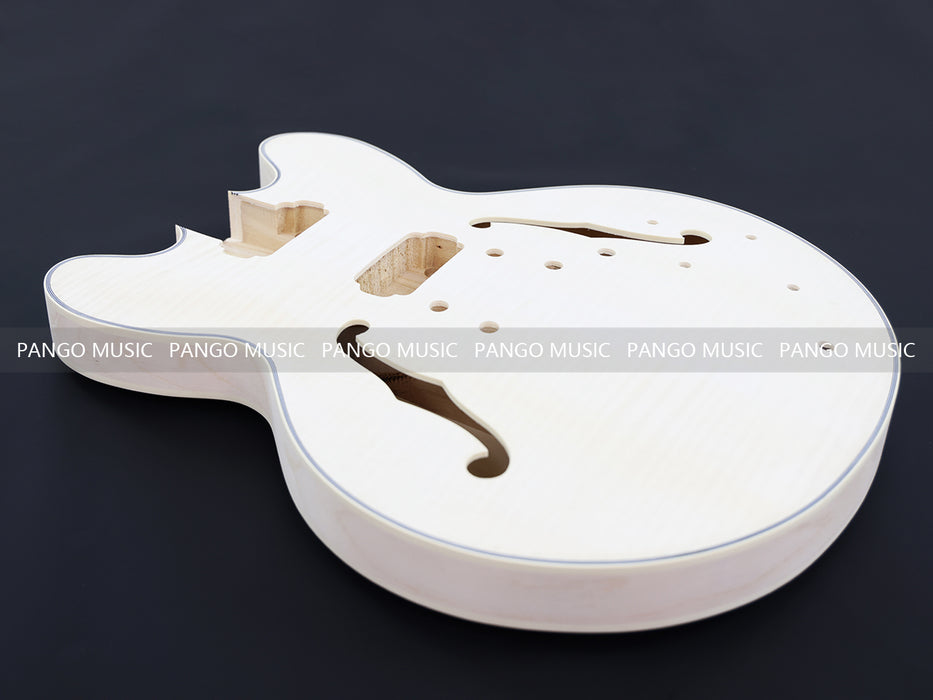 Semi Hollow ES-335 Style DIY Electric Guitar Kit with Blank Headstock (PHS-335X)