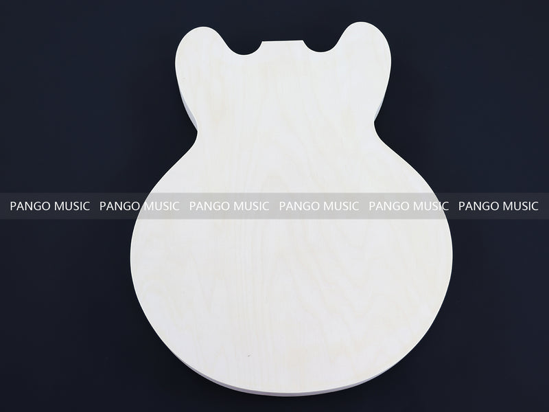 Semi Hollow ES-335 Style DIY Electric Guitar Kit with Blank Headstock (PHS-335F, Fast Shipping, Tariff-free)
