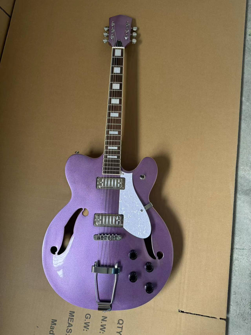 Semi-Hollow Body ES-335 Style Sparkling Electric Guitar (PHY-155)