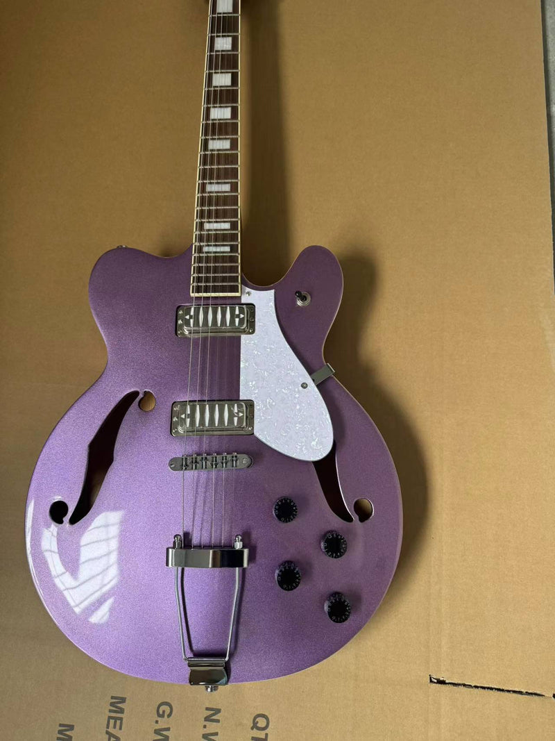 Semi-Hollow Body ES-335 Style Sparkling Electric Guitar (PHY-155)