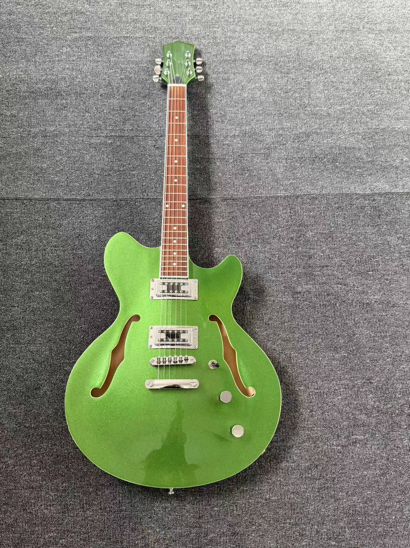 Semi-Hollow ES-335 Style Sparkling Finish Electric Guitar (PHY-161)