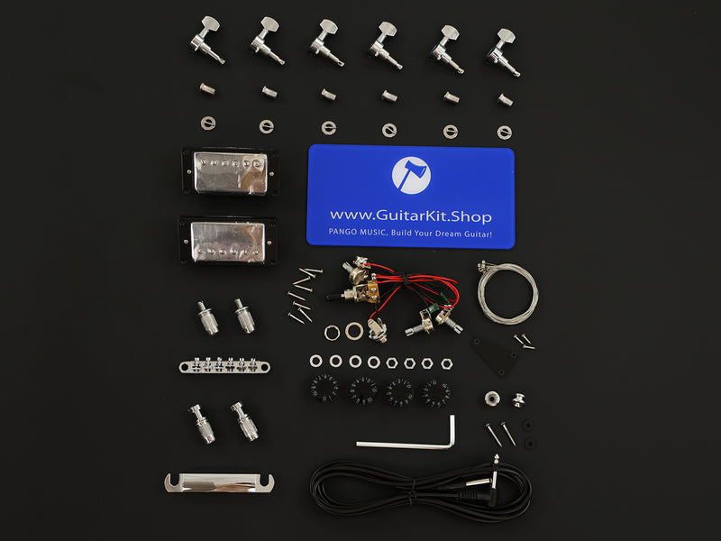 Semi-Hollow Body DIY Electric Guitar Kit (PHB-750F, Fast Shipping, Tariff-free)