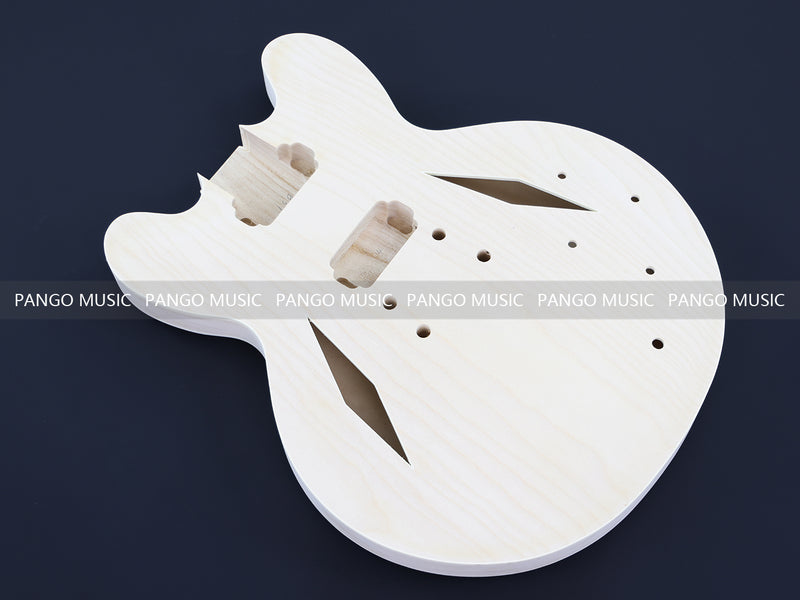 Semi-Hollow Body DIY Electric Guitar Kit (PHB-750F, Fast Shipping, Tariff-free)