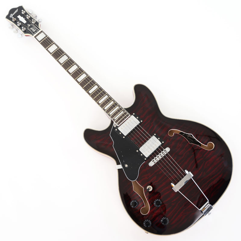 Semi Hollow Electric Guitar with Quilted Maple Top (YMZ-159X)