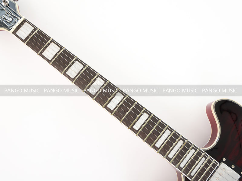 Semi Hollow Electric Guitar with Quilted Maple Top (YMZ-159X)