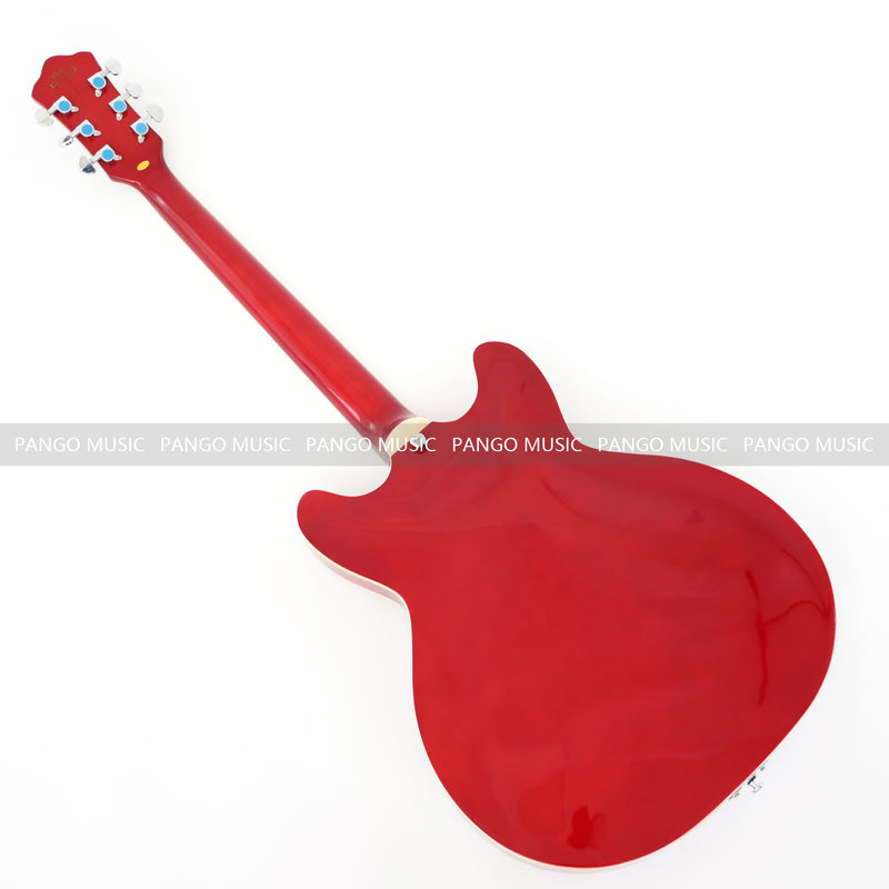 Semi Hollow Electric Guitar with Quilted Maple Top (YMZ-159X)