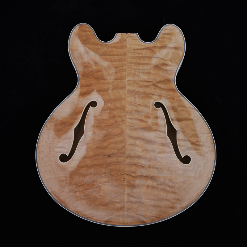 Semi Hollow Unfinished Maple DIY Electric Guitar Body (007)