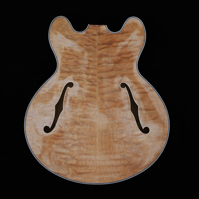 Semi Hollow Unfinished Maple DIY Electric Guitar Body (011)