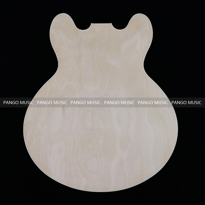 Semi Hollow Unfinished Maple DIY Electric Guitar Body (011)