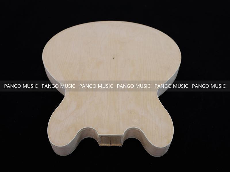 Semi Hollow Unfinished Maple DIY Electric Guitar Body (007)