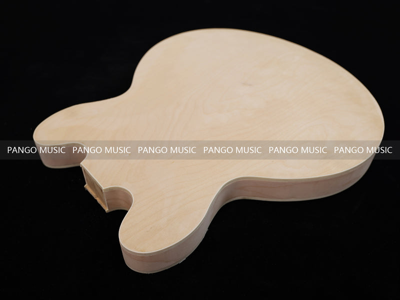 Semi Hollow Unfinished Maple DIY Electric Guitar Body (006)