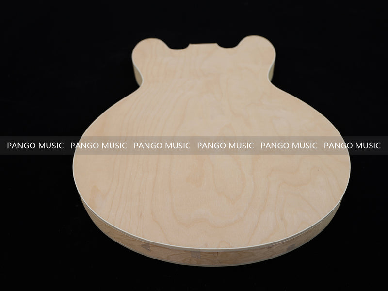 Semi Hollow Unfinished Maple DIY Electric Guitar Body (009)