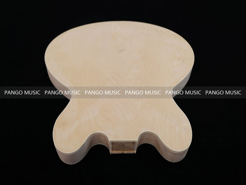 Semi Hollow Unfinished Maple DIY Electric Guitar Body (006)