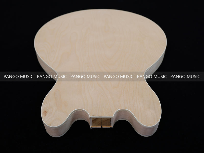 Semi Hollow Unfinished Maple DIY Electric Guitar Body (015)