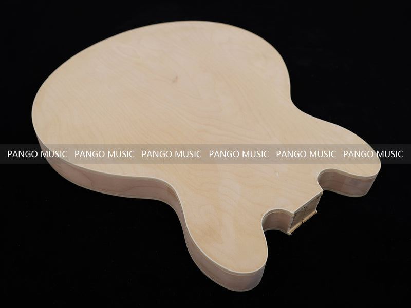 Semi Hollow Unfinished Maple DIY Electric Guitar Body (006)