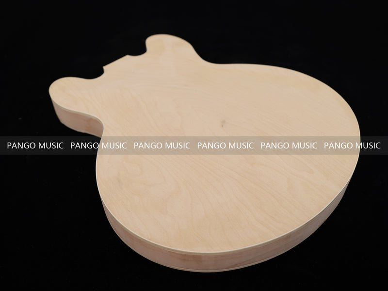 Semi Hollow Unfinished Maple DIY Electric Guitar Body (006)