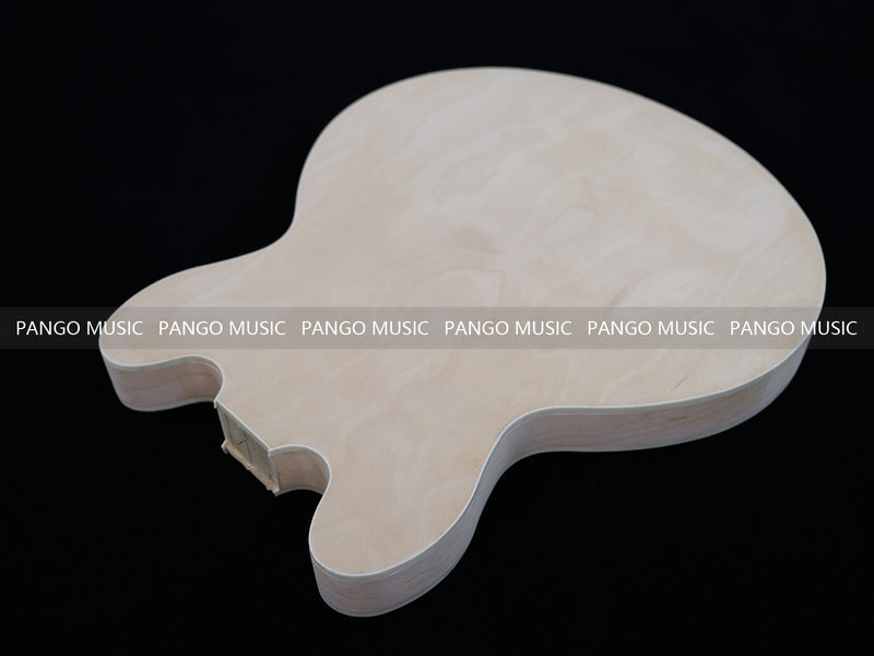 Semi Hollow Unfinished Maple DIY Electric Guitar Body (011)