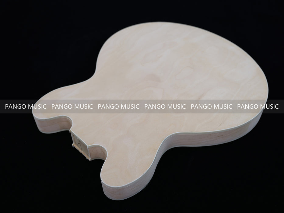 Semi Hollow Unfinished Maple DIY Electric Guitar Body (011)