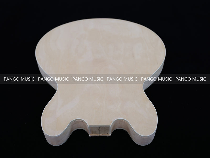 Semi Hollow Unfinished Maple DIY Electric Guitar Body (011)