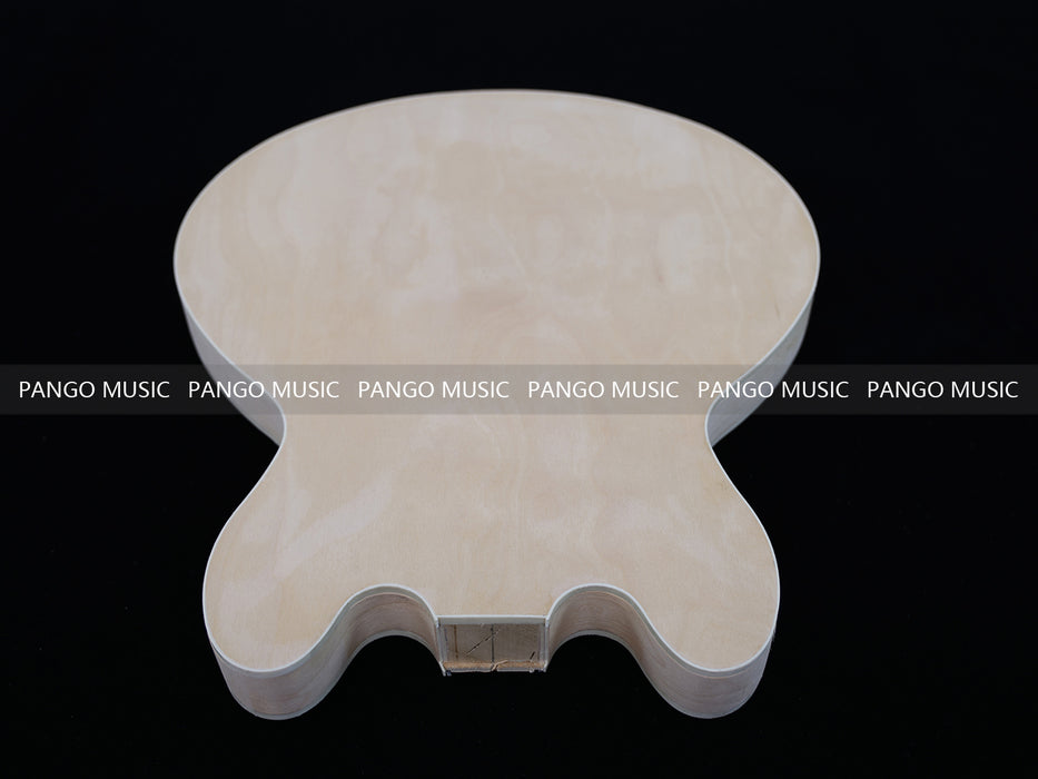 Semi Hollow Unfinished Maple DIY Electric Guitar Body (011)