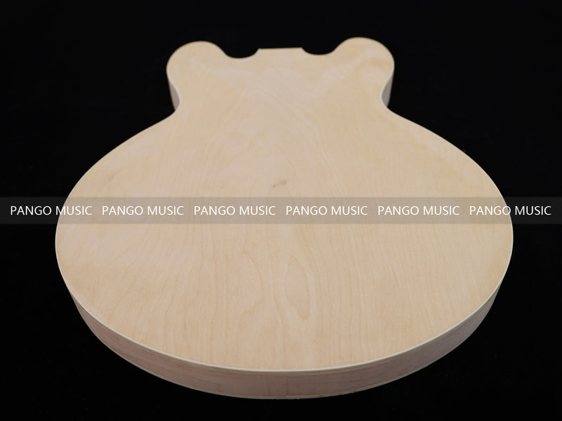 Semi Hollow Unfinished Maple DIY Electric Guitar Body (006)
