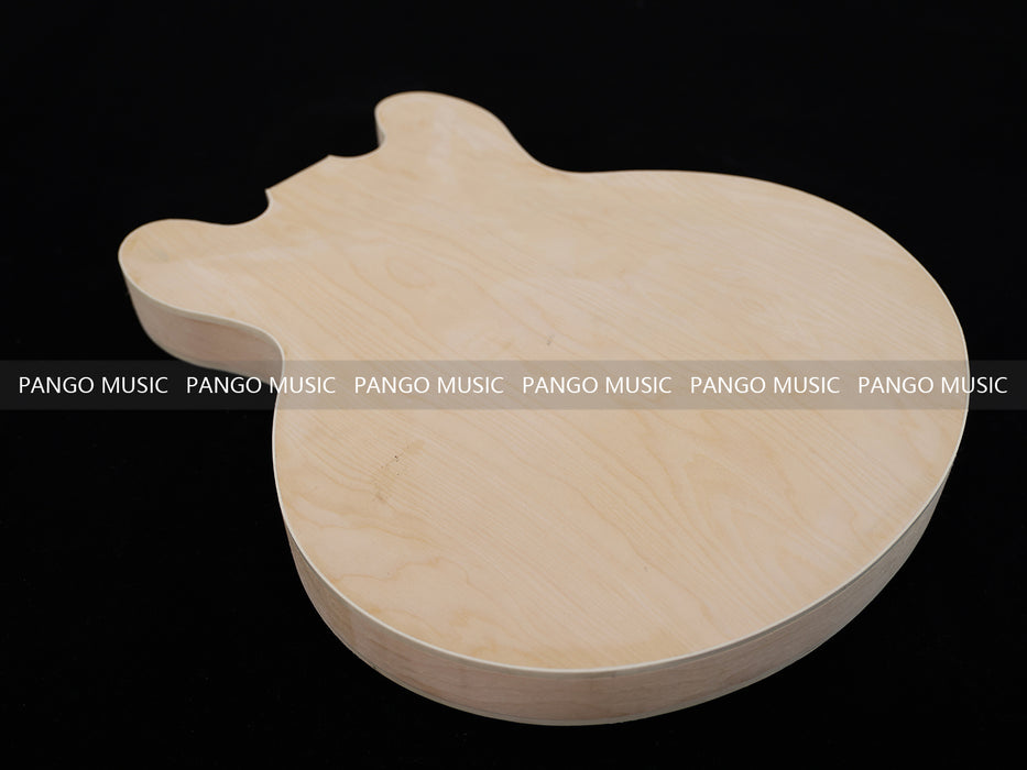 Semi Hollow Unfinished Maple DIY Electric Guitar Body (010)